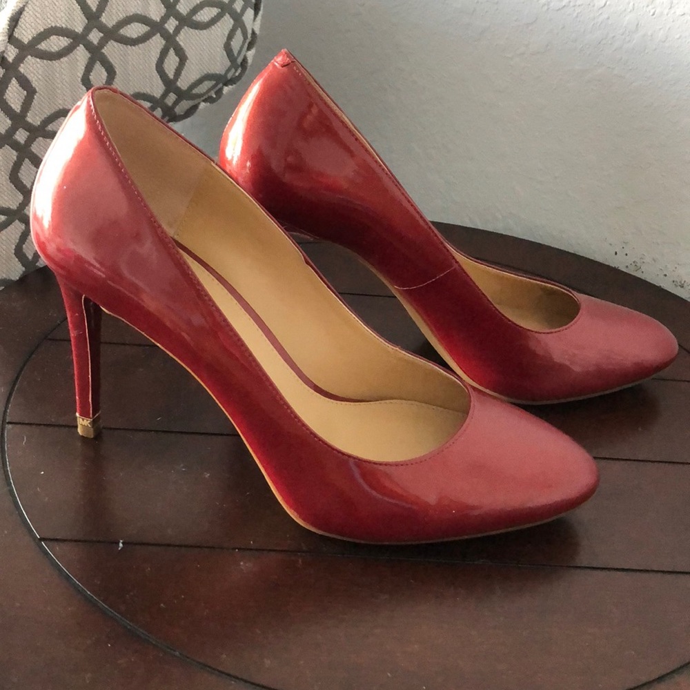 Red Michael Kors heels, size 10